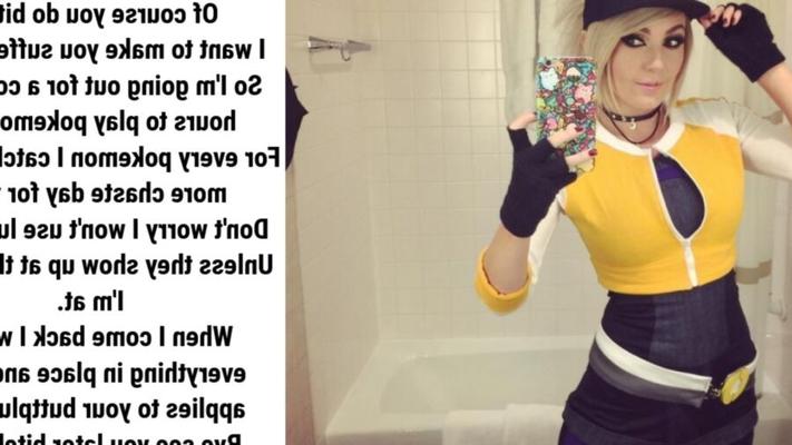 Jessica Nigri - Chastity captions (for darklordzeta)