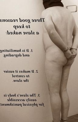 sklave nacktsau - captions