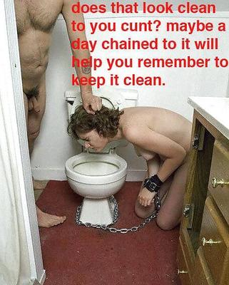 BDSM toilet slaves.
