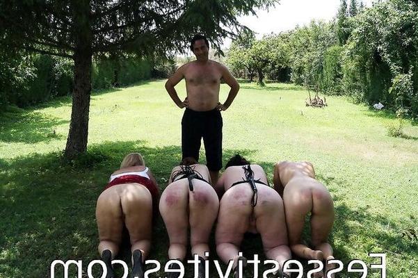 Bitches worshiping their Master