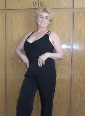Blonde Granny enjoys being tied up