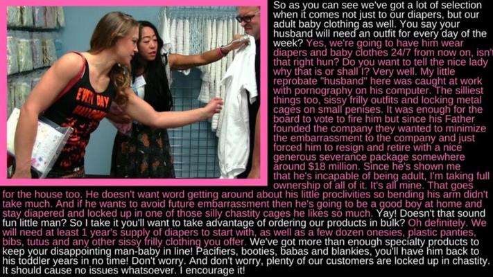 Sissy Losers: Wife Buying Diapers for her Cuck