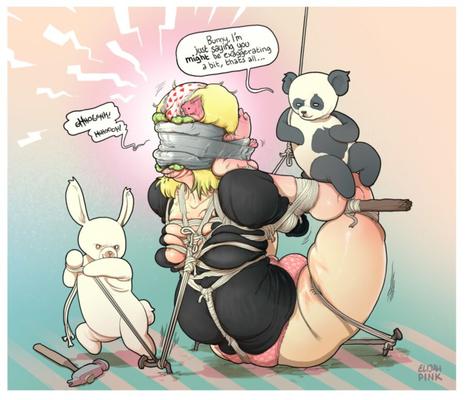 イライジャ・ピンクの奇妙な緊縛アート
