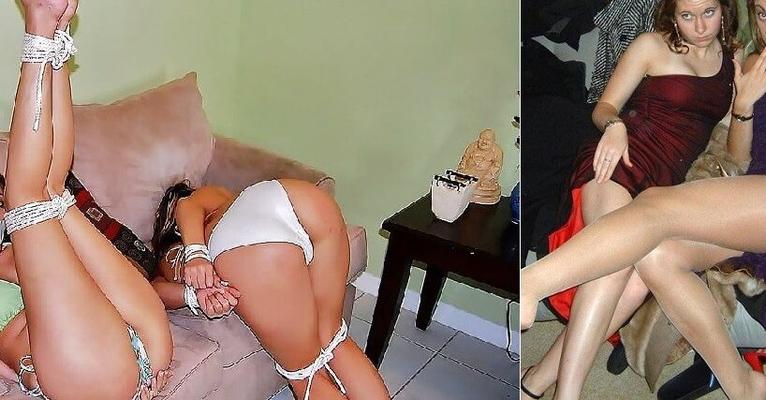 Töchter in der Bondage-Fantasie – Bildunterschrift