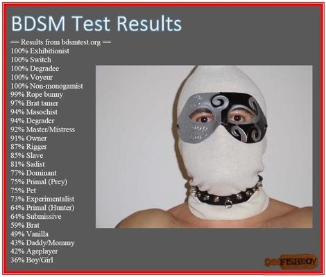 私のBDSMテスト結果