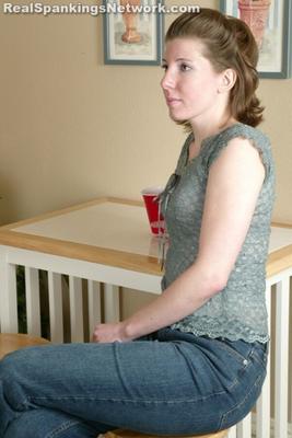 Kathy earns a spanking for irresponsibility