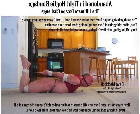 Assexposed Hogtie Bondage Punição para um exibicionista
