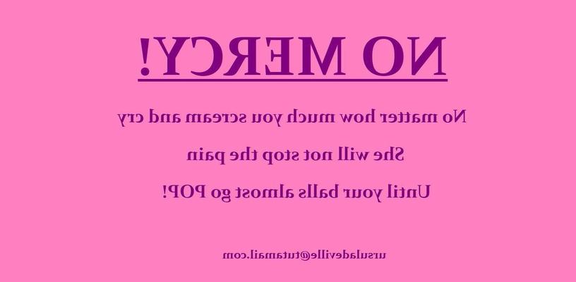 НИКАКОЙ ПОСИЛЫ Она будет ломать твои яйца, пока они не лопнут!