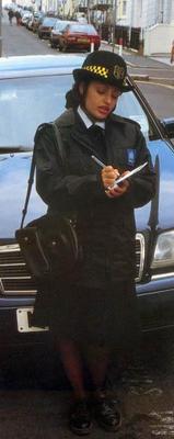 Retro Spanking Janus traffic warden