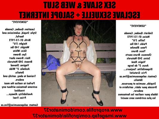 Degradation Of Submissive Slut Genevieve , Quebec, Canada
