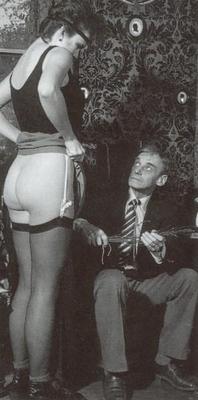 Retro Spanking from Janus red shirt in manor house