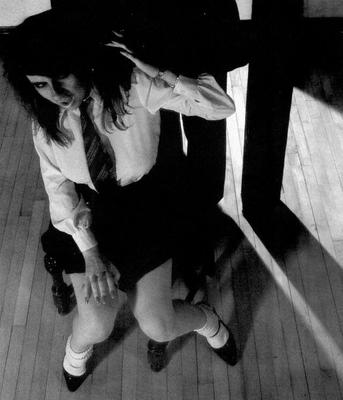 Retro Spanking Blushes picture set School girl chair caning
