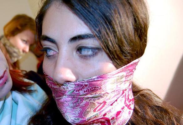 Gagged faces 